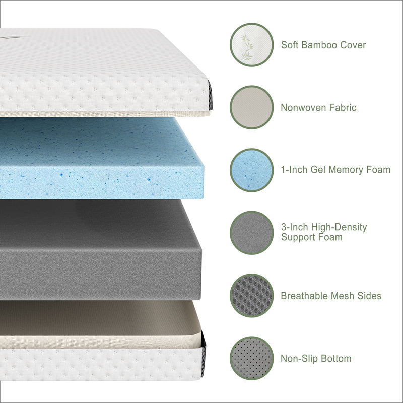 Roll Up Memory Foam Pad | Portable Camping Mattress - Milliard Brands